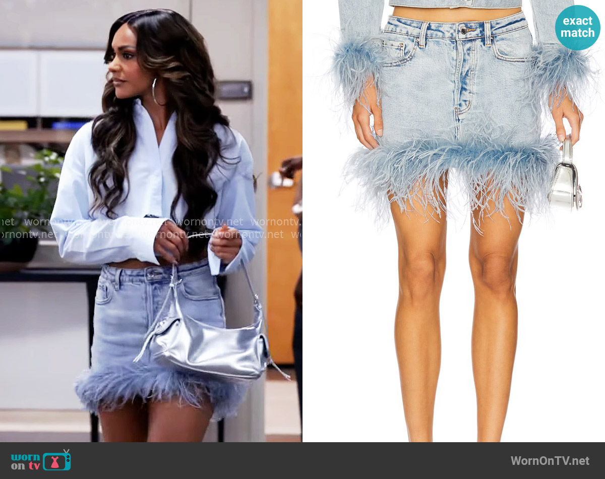 Retrofete Elvie Skirt worn by Cheyenne Barnes (Jordan Coleman) on Tyler Perrys Sistas