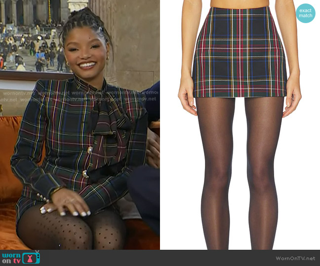 Retrofete Tierra Skirt worn by Halle Bailey on Today