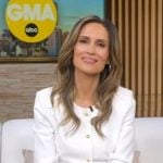 Rhiannon’s white jacket on Good Morning America