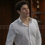 RJ’s white dotted shirt on The Bold and the Beautiful