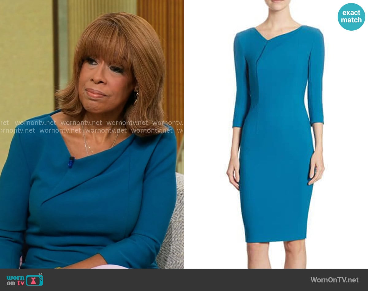 Roland Mouret Ashby Dress worn by (Gayle King) on Beyond the Gates