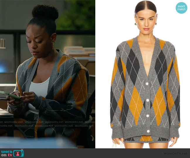 Ronny Kobo Abarne Cardigan worn by Izzy Letts (Jazz Raycole) on The Lincoln Lawyer