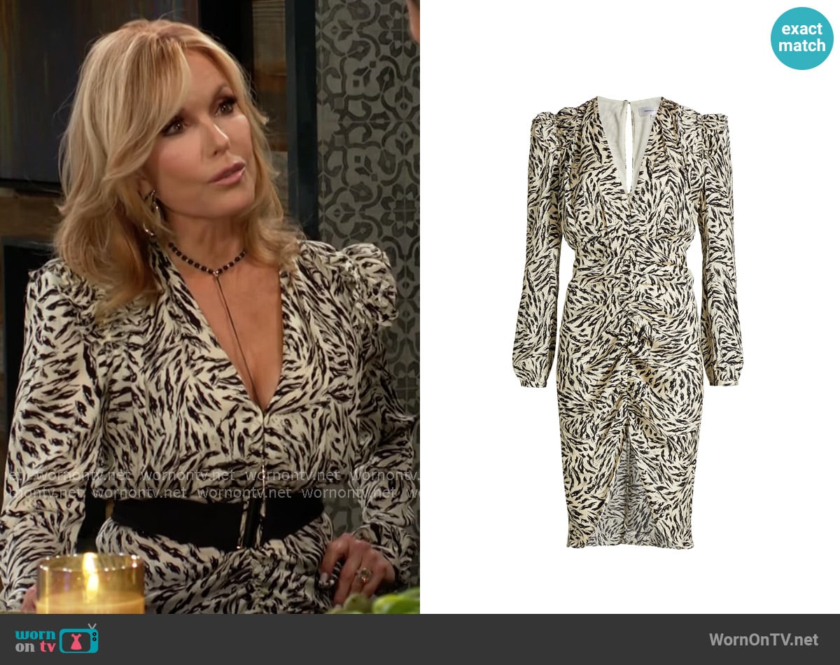 Ronny Kobo Amara Abstract Dress worn by Lauren Fenmore (Tracey Bregman) on The Young and the Restless