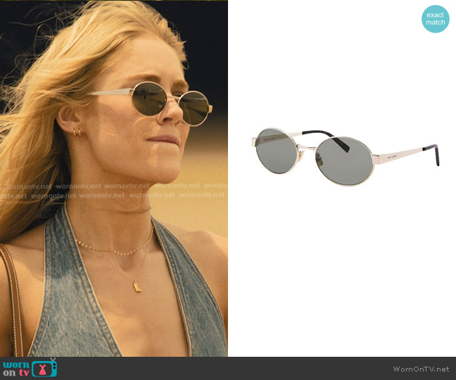 Saint Laurent SL 692 Oval Sunglasses worn by Ainsley Norris (Michelle Randolph) on Landman