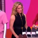 Sara’s black sleeveless zip front dress on The View