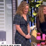 Sara’s plaid tie front dress on The View