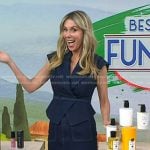 Sarah Eggenberger’s tie waist denim top and skirt on Today