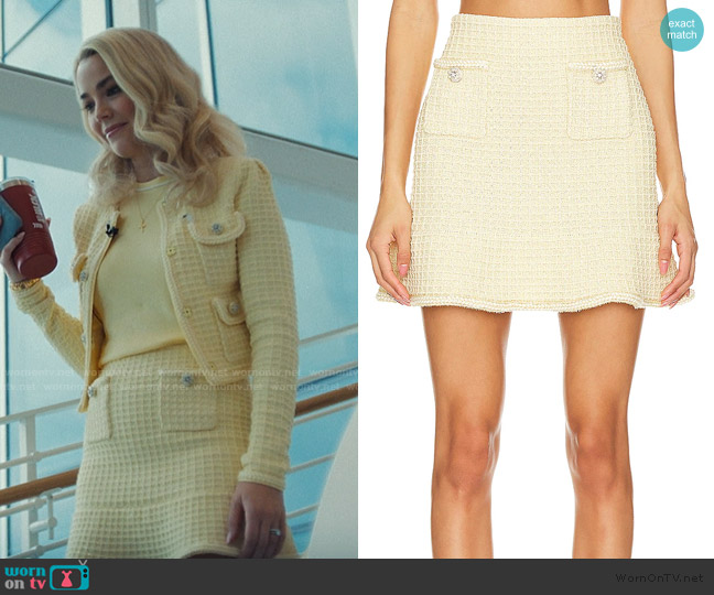 Self Portrait Textured Knit Skirt worn by Lexy Jones (Rebecca Rittenhouse) on His & Hers