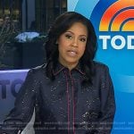 Sheinelle’s navy constellation print shirt on Today