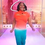 Sherri’s ombre cutout dress on Sherri