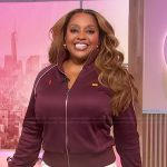 Sherri’s burgundy track jacket on Sherri
