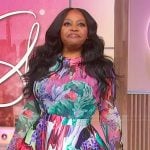 Sherri’s floral print top and skirt on Sherri