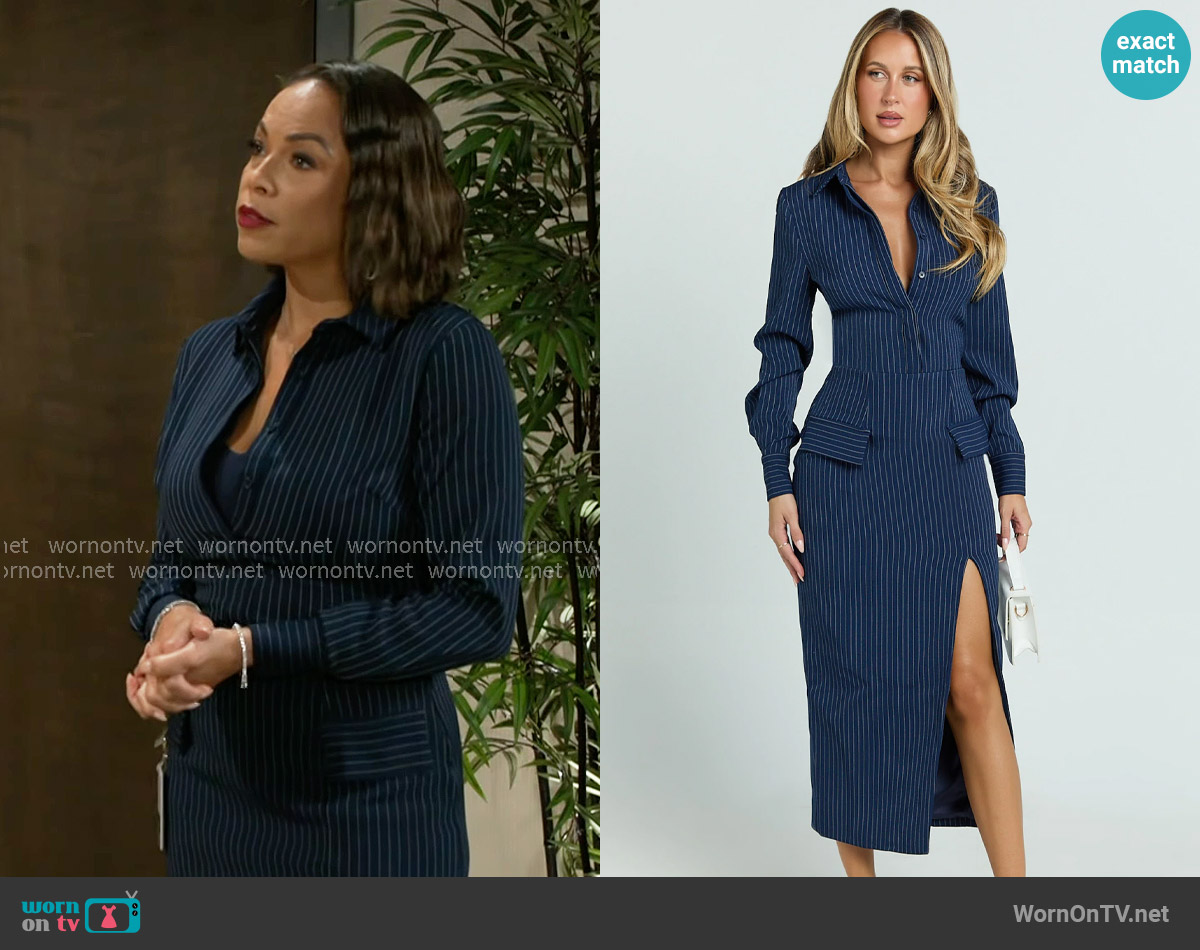 Showpo Ophelia Midi Dress worn by Nicole Dupree Richardson (Daphnee Duplaix) on Beyond the Gates