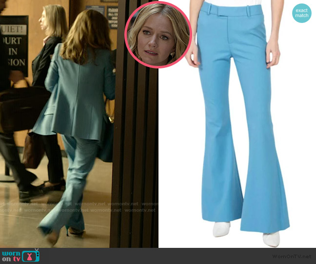 Smythe Mid-rise Stretch Bootcut Pants worn by Lorna Crane (Becki Newton) on The Lincoln Lawyer