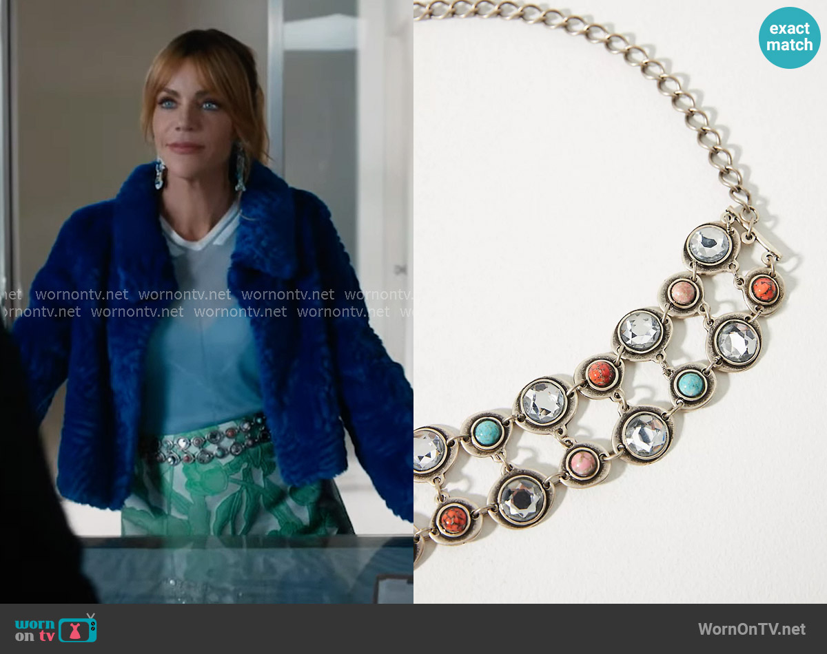 Streets Ahead Gem Chain Belt worn by Morgan Gillory (Kaitlin Olson) on High Potential