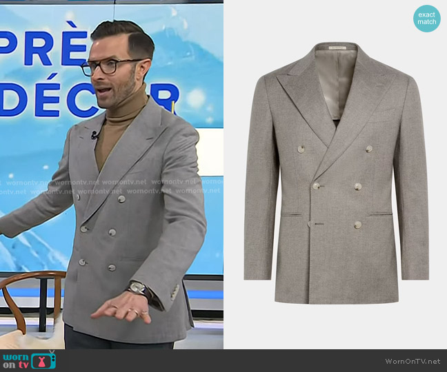 Suitsupply Tailored Fit Havana Blazer worn by Preston Knorad on Today
