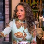 Sunny’s butterfly print dress on The View