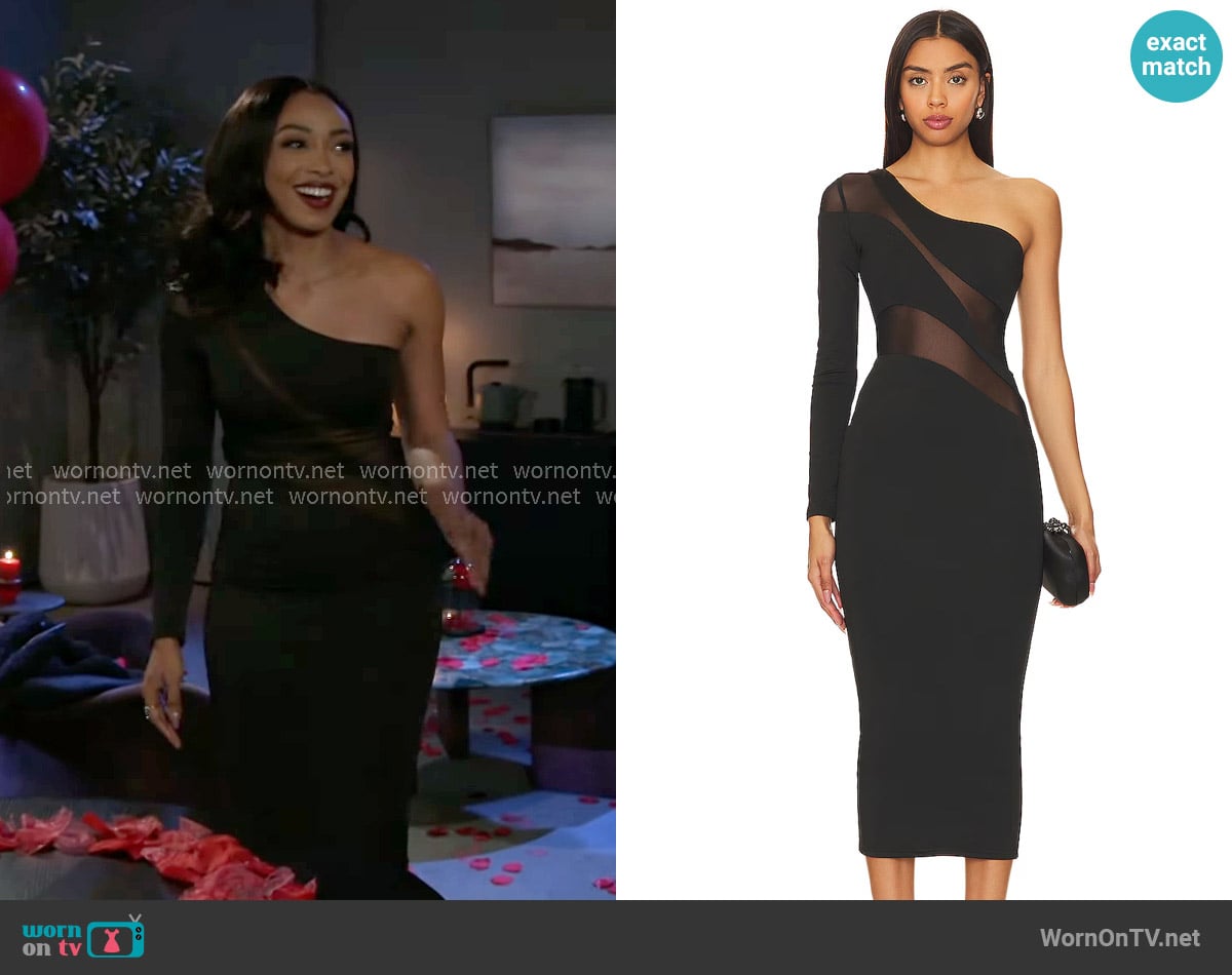 Superdown Kaelyn Dress worn by Madison Montgomery (Kenjah) on Beyond the Gates