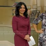 Dr. Tara Narula’s red gathered maxi dress on Good Morning America