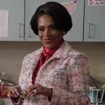 Barbara’s tweed plaid jacket on Abbott Elementary