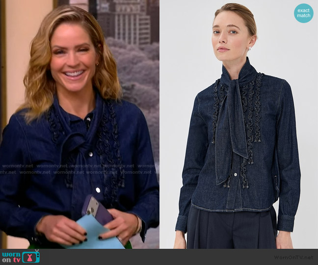 TWP Connor Button Down worn by Sara Haines on The View