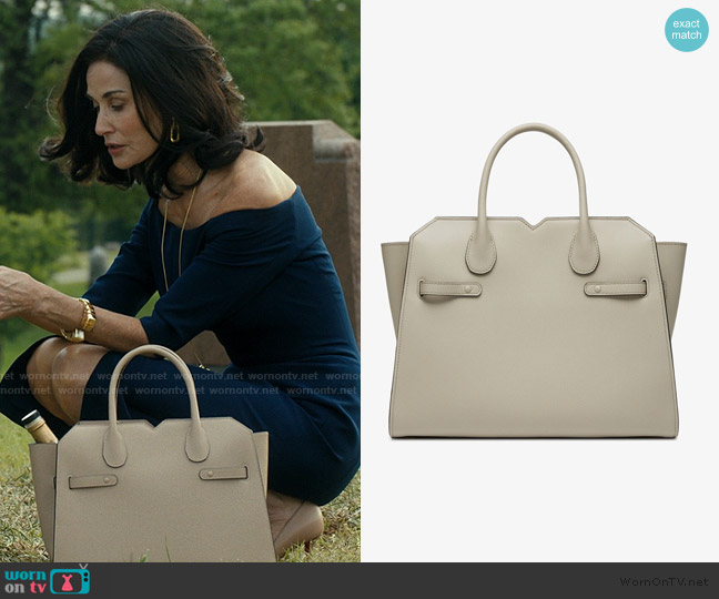 Valextra Milano Two Handles Medium Bag worn by Cami Miller (Demi Moore) on Landman