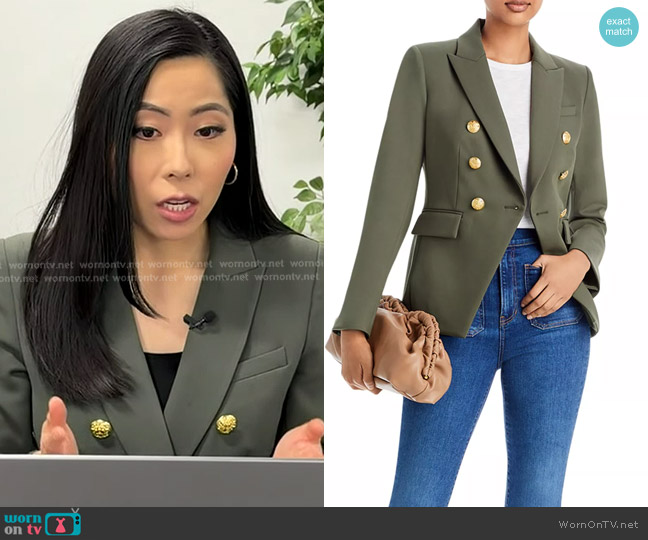 Veronica Beard Miller Dickey Double Breasted Blazer - 150th Anniversary Exclusive worn by Selina Wang on Good Morning America