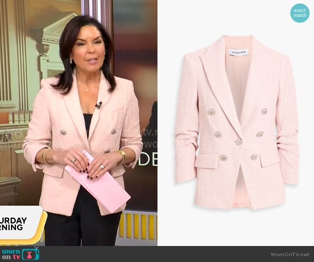 Veronica Beard Ryland Jacket worn by Meg Oliver on CBS Mornings
