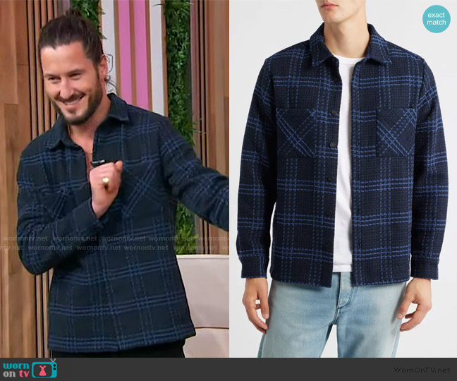 Wax London Whiting Overshirt worn by  Val Chmerkovskiy on Sherri