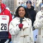 Sheinelle’s white toggle coat on Today