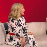 Nicole McNichols’ white printed dress on Tamron Hall Show