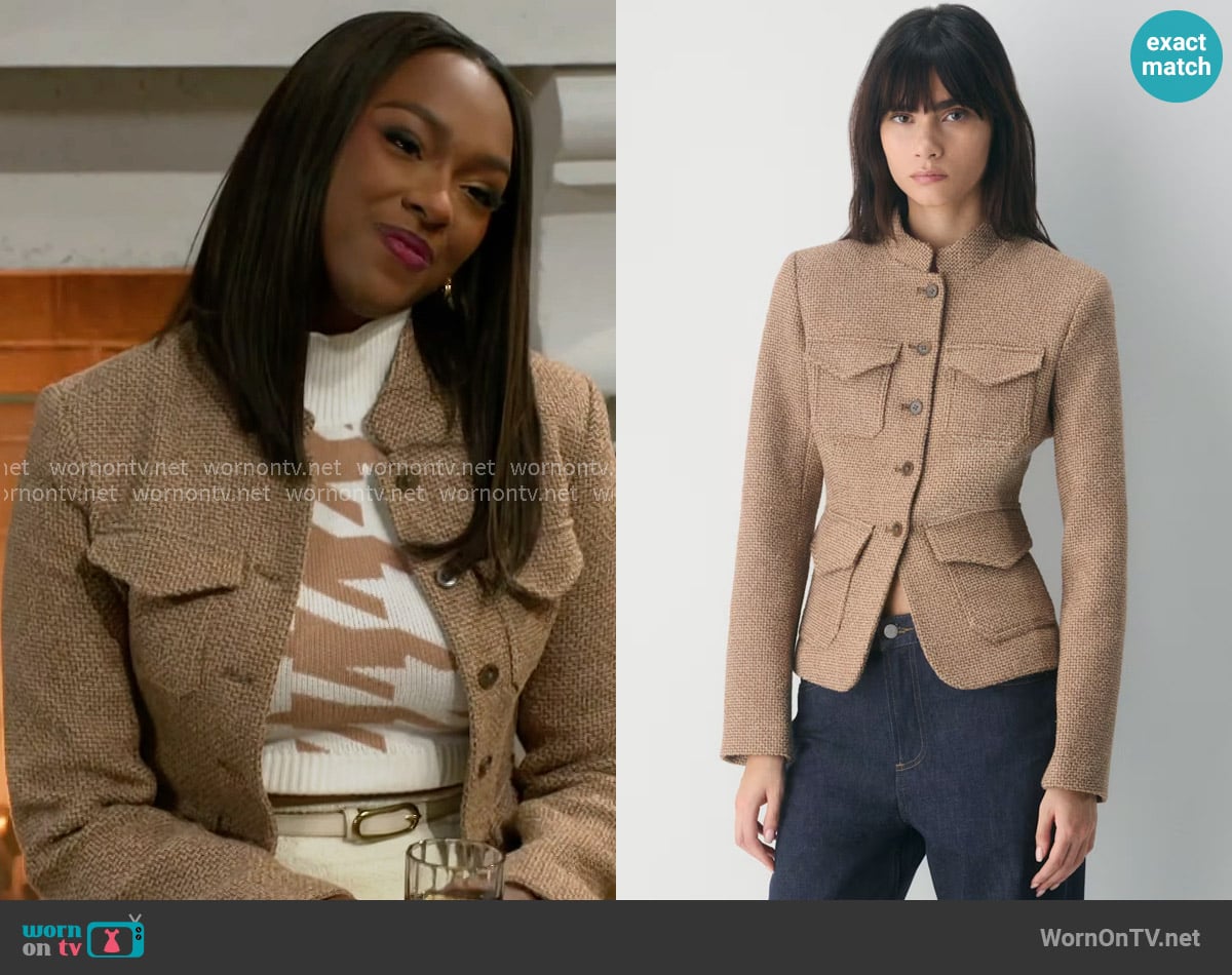 Wilfred Augustus Jacket - Tweed worn by Laura Peterson (Destiny Love) on Beyond the Gates