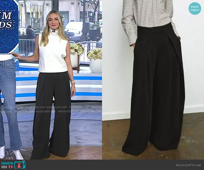 Zara Wide Leg Pants - ZW Collection worn by Jasmine Snow on Today