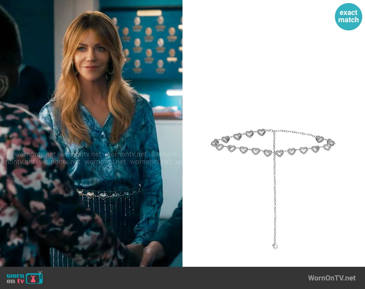 8 Other Reasons Heart Chain Belt worn by Morgan Gillory (Kaitlin Olson) on High Potential