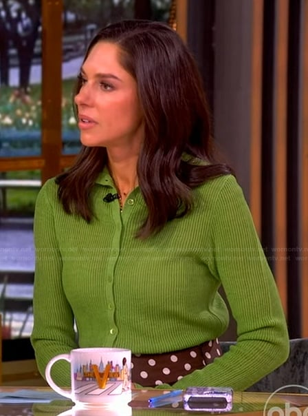 Abby’s green cardigan on The View