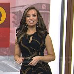 Adelle’s black belt print dress on Today