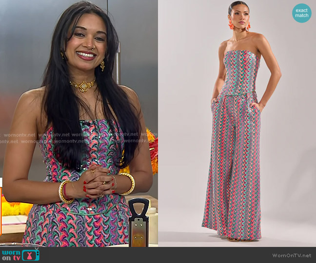 Akira Coastal Babe Corset worn by Priyanka Naik on Today