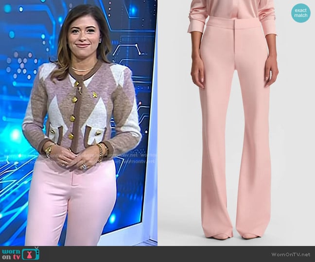 Alice + Olivia Andrew Pant worn by Chloe Melas on Today