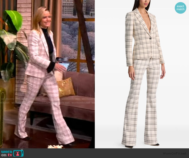 Alice + Olivia Ryder Slim Blazer worn by Sara Haines on The View