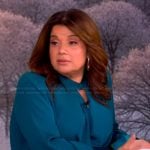 Ana’s teal top and pants on The View