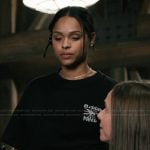 Andrea’s black tee on Marshals