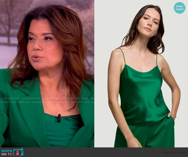 Argent Camisole in Silk Charmeuse worn by Ana Navarro on The View