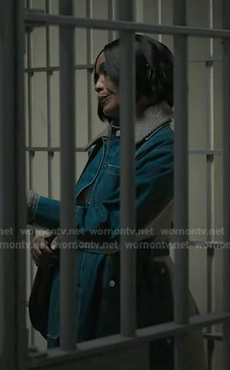 Athena’s denim coat on 9-1-1