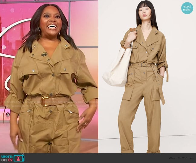 Banana Republic Utility Flight Jumpsuit worn by Sherri Shepherd on Sherri