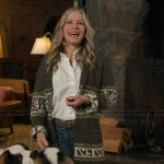 Becky Worley’s cardigan on Good Morning America