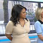 Laura’s beige ribbed polo dress on Today