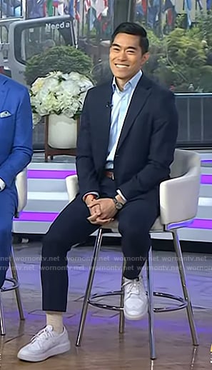 Brian Cheung’s white sneakers on Today