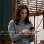 Britt’s grey sweater on General Hospital