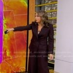 Ginger’s brown blazer and wide-leg pants on Good Morning America