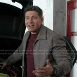 Buck’s grey bomber jacket on 9-1-1